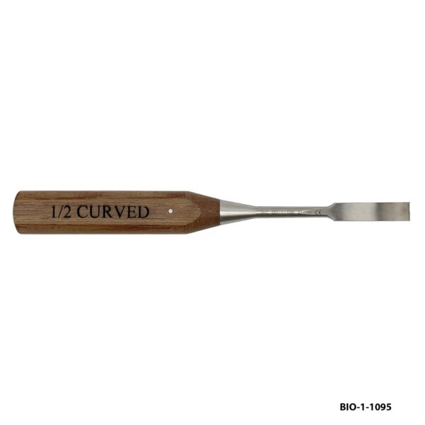 Osteotome half inch curved